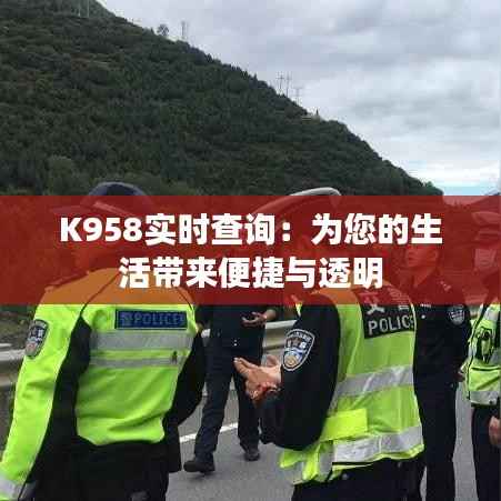 K958实时查询:为您的生活带来便捷与透明