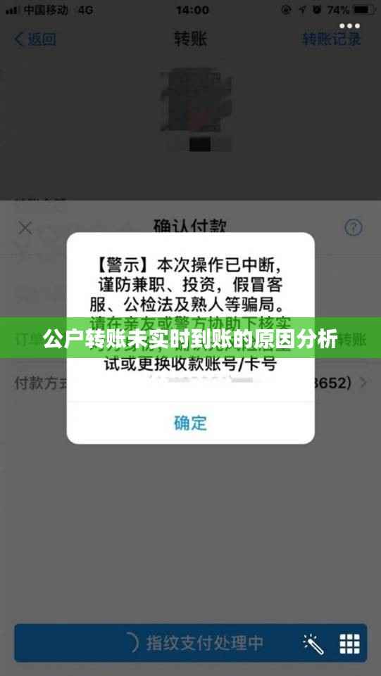 公户转账未实时到账的原因分析