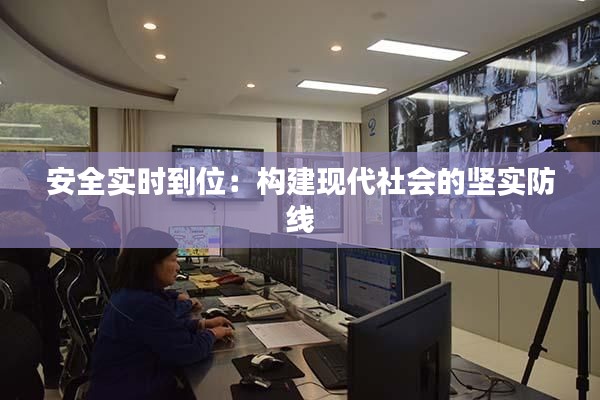 安全实时到位：构建现代社会的坚实防线