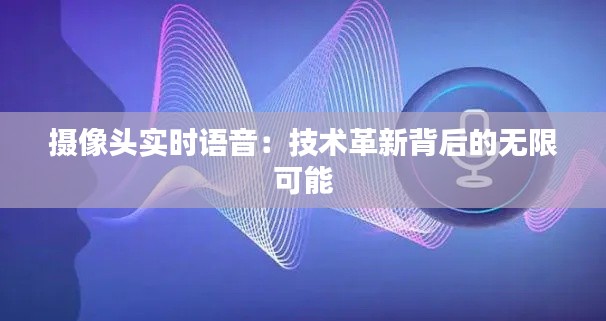 摄像头实时语音：技术革新背后的无限可能