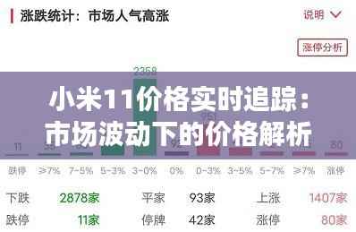 小米11价格实时追踪：市场波动下的价格解析