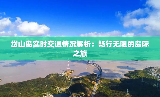 岱山岛实时交通情况解析：畅行无阻的岛际之旅