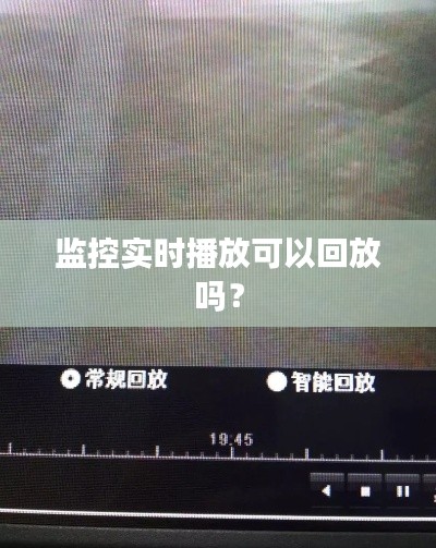 监控实时播放可以回放吗？