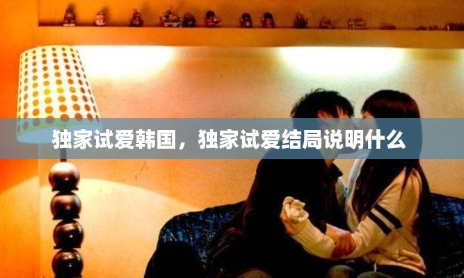 独家试爱韩国，独家试爱结局说明什么 