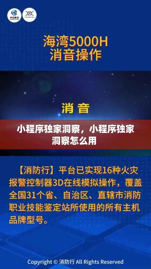 小程序独家洞察，小程序独家洞察怎么用 