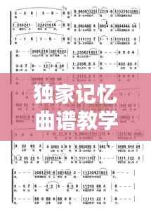 独家记忆曲谱教学，独家记忆演唱教程 