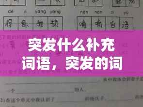 突发什么补充词语，突发的词语 