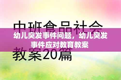 幼儿突发事件问题，幼儿突发事件应对教育教案 