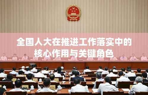 全国人大在推进工作落实中的核心作用与关键角色