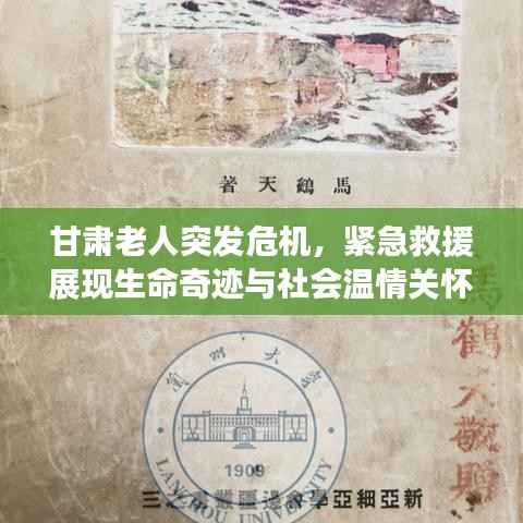 甘肃老人突发危机，紧急救援展现生命奇迹与社会温情关怀