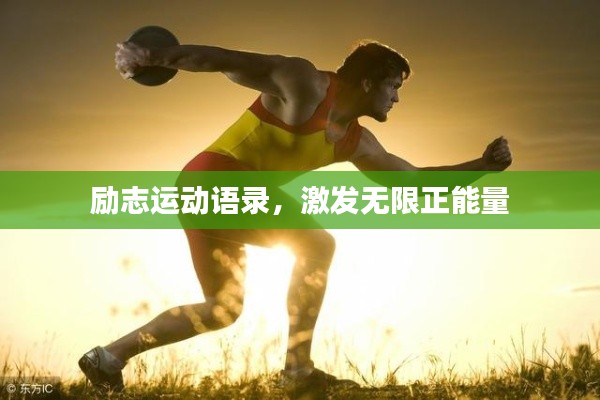 励志运动语录，激发无限正能量
