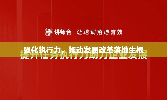 强化执行力，推动发展改革落地生根