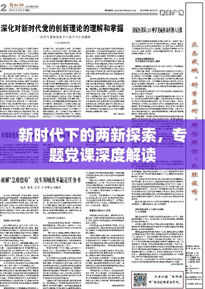 新时代下的两新探索，专题党课深度解读