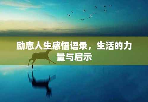 励志人生感悟语录，生活的力量与启示