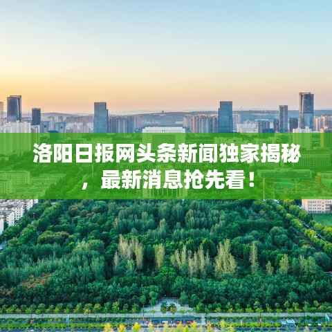 洛阳日报网头条新闻独家揭秘，最新消息抢先看！