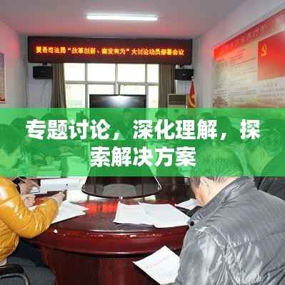 专题讨论，深化理解，探索解决方案