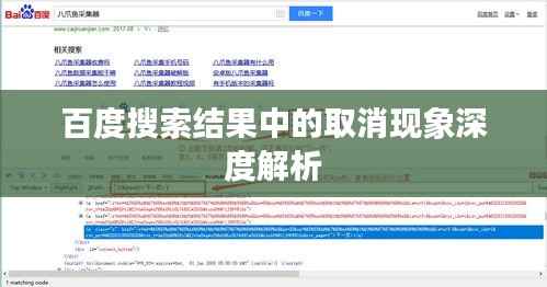 百度搜索结果中的取消现象深度解析