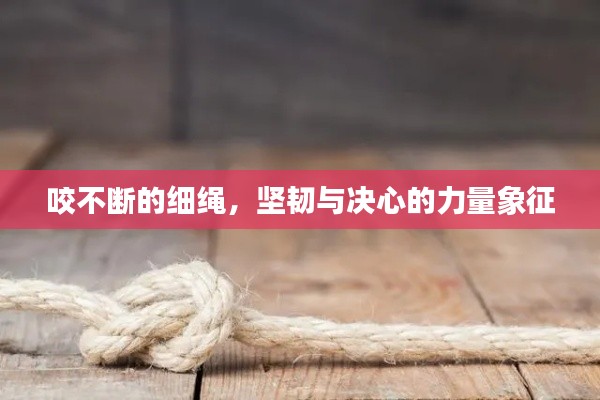 咬不断的细绳，坚韧与决心的力量象征