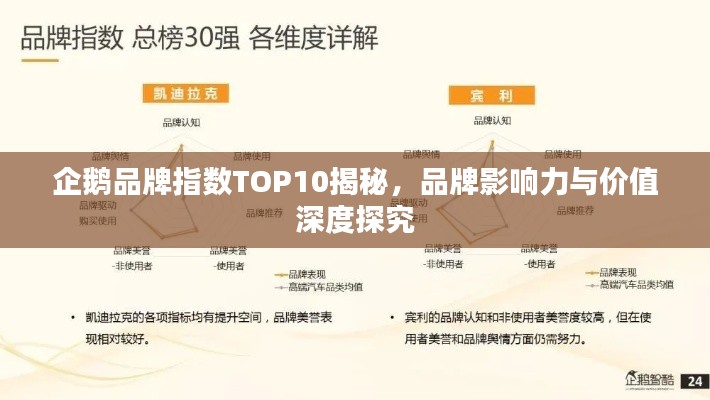 企鹅品牌指数TOP10揭秘，品牌影响力与价值深度探究