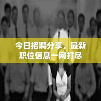 今日招聘分享，最新职位信息一网打尽