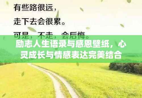 励志人生语录与感恩壁纸，心灵成长与情感表达完美结合