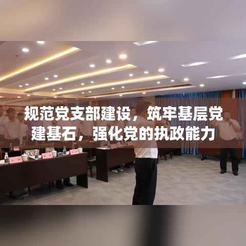 规范党支部建设，筑牢基层党建基石，强化党的执政能力