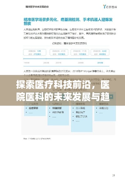 探索医疗科技前沿，医院医科的未来发展与趋势解析